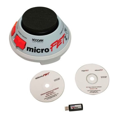 Fabrication Enterprises MicroFET2 Wireless Manual Muscle Tester with Clinical & FET Data Collection Software Packages 12-0381WCD